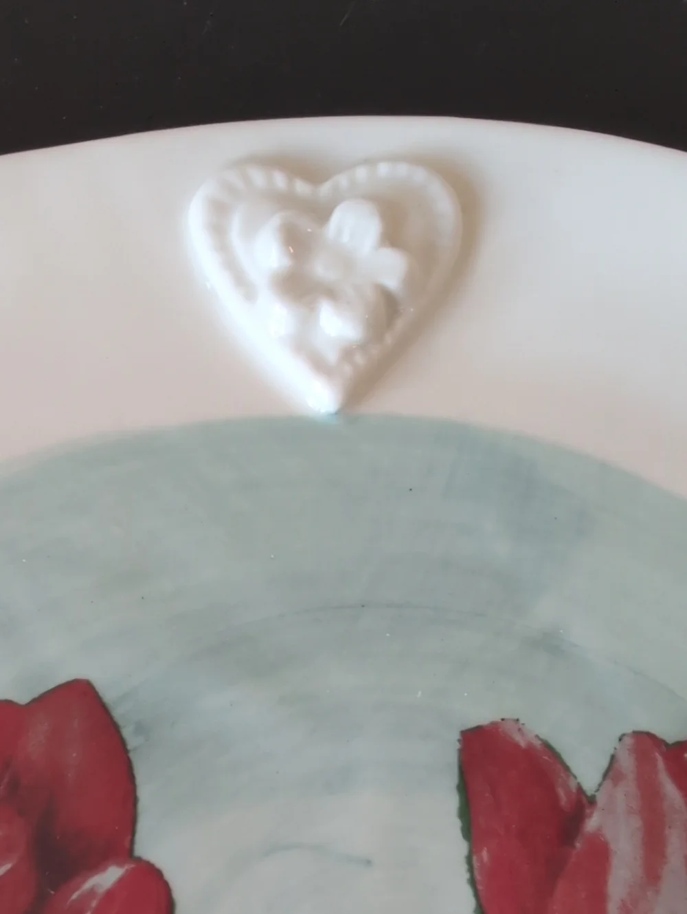 Anthropologie Francesca Kaye Hand Painted Stoneware Dessert Plate. 8.75